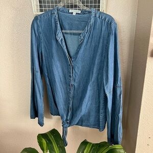 Harper denim style blouse